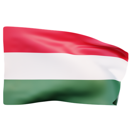 Hungary Flag  3D Icon