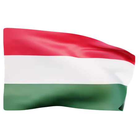 Hungary Flag  3D Icon