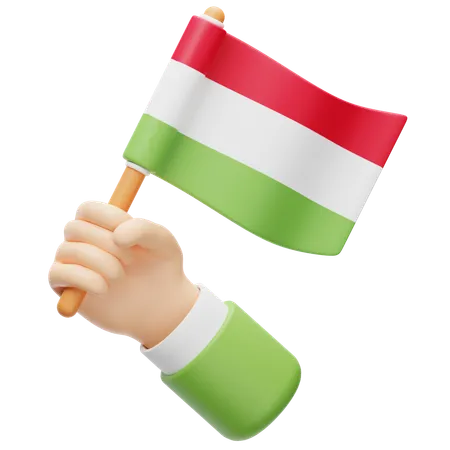 Hungary Flag  3D Icon