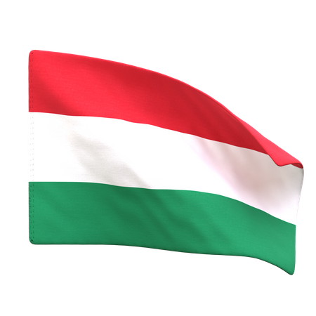 Hungary Flag  3D Icon