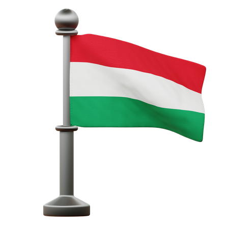 Hungary Flag  3D Icon