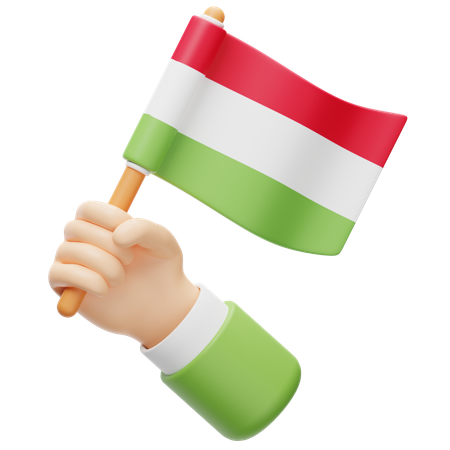 Hungary Flag  3D Icon