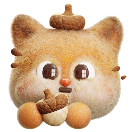 Hungry Squirrel  3D Icon