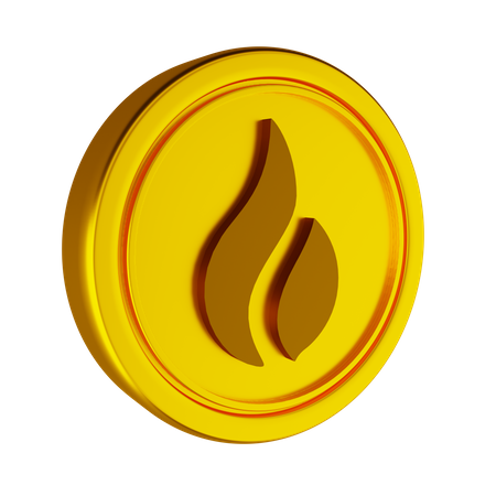Huobi Crypto Coin  3D Icon