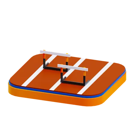 Hurdling  3D Icon