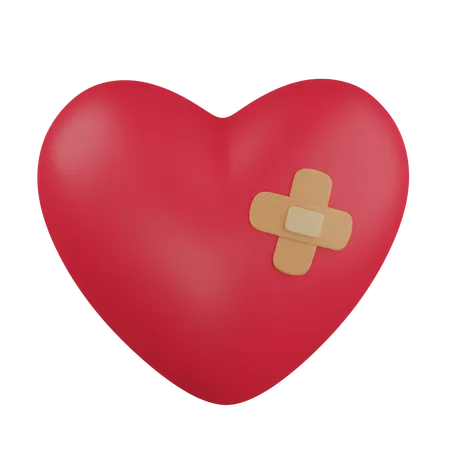 Hurt Heart  3D Icon