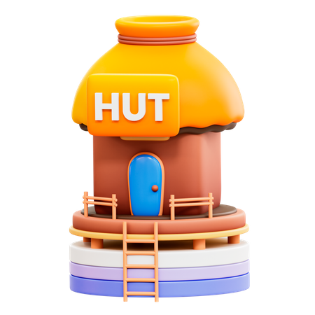 Hut  3D Illustration