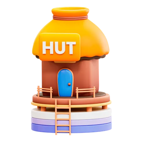 Hut  3D Illustration