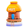 3d hut logo