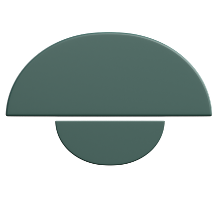 Hut geometrische Form  3D Icon