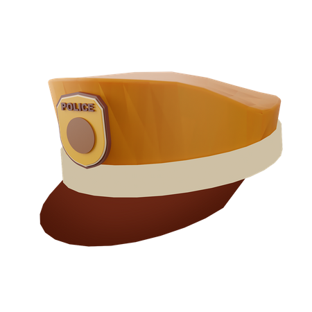 Hut Polizei  3D Icon