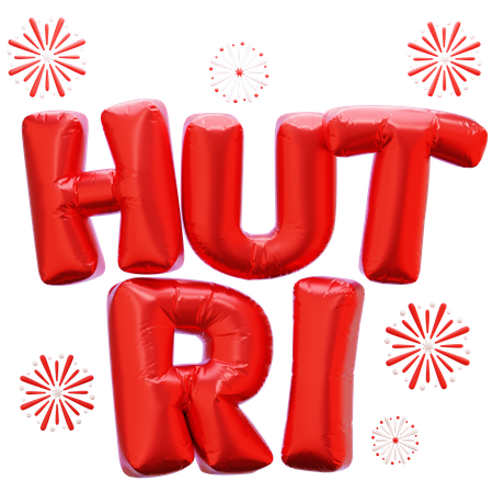 Hut Ri, indonesischer Unabhängigkeitstag  3D Icon
