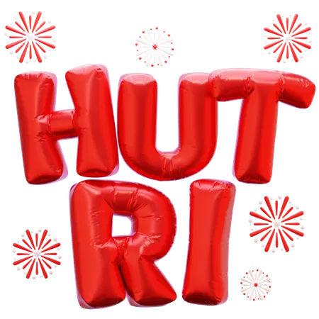Hut Ri, indonesischer Unabhängigkeitstag  3D Icon
