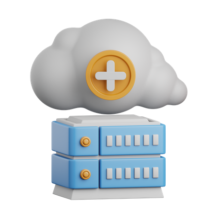 Hybrid Cloud  3D Icon