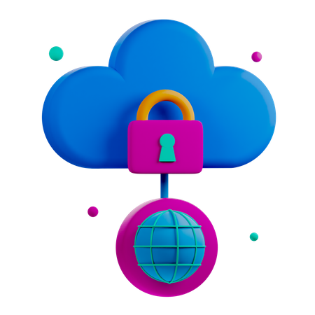 Hybrid Cloud  3D Icon