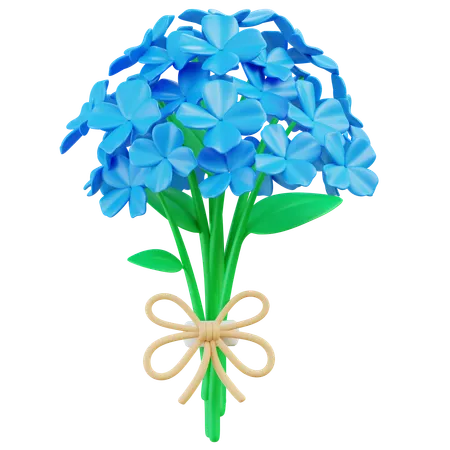 アジサイの花束  3D Icon