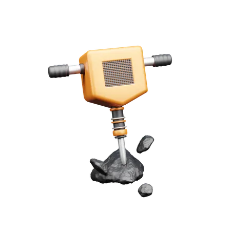 Hydraulic Breaker  3D Icon