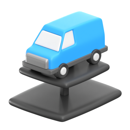 Hydraulic Car Lift  3D Icon