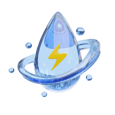 Énergie hydroélectrique  3D Icon