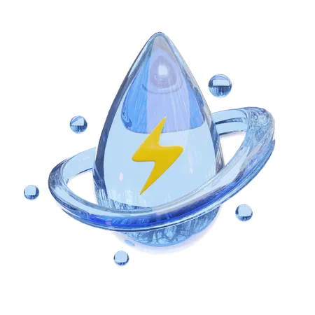 Énergie hydroélectrique  3D Icon