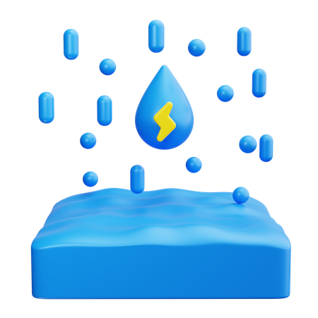 Énergie hydroélectrique  3D Icon