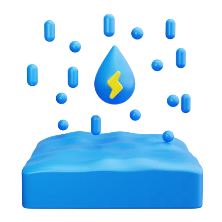 Énergie hydroélectrique  3D Icon