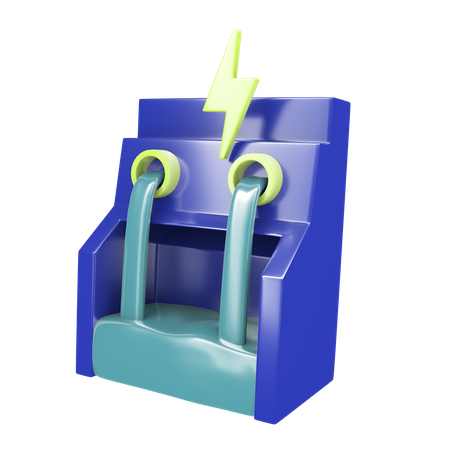 Hydro plant  3D Icon