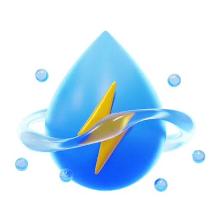 水力発電  3D Icon