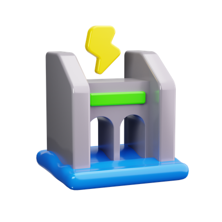 Hydro Power  3D Icon