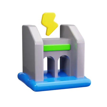 Hydro Power  3D Icon