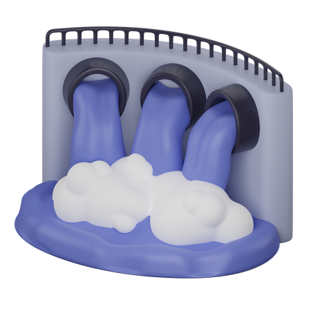 Hydro Power  3D Icon