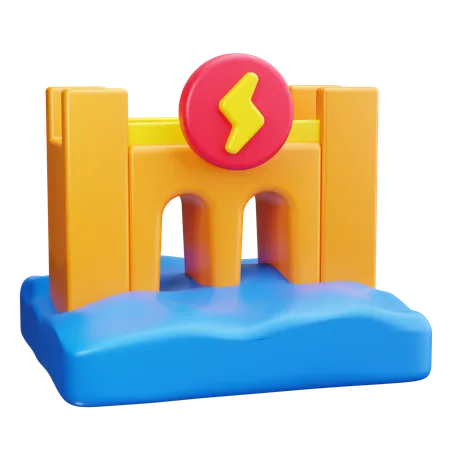 Hydro Power  3D Icon