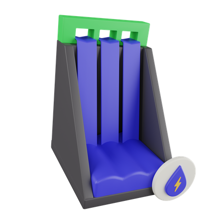Hydro Power  3D Icon