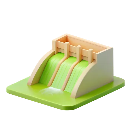 Hydroelectric Dam  3D Icon