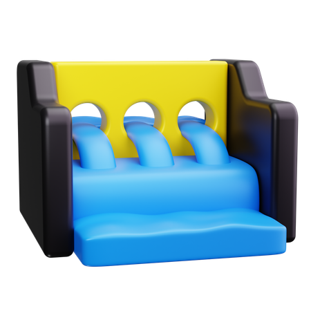 Hydroelectric Energy  3D Icon