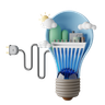 hydroelectric energy 3d logo