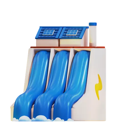 Énergie hydroélectrique  3D Icon