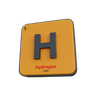 hydrogen 3d illustration