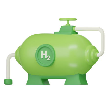 Hydrogen Fuel  3D Icon