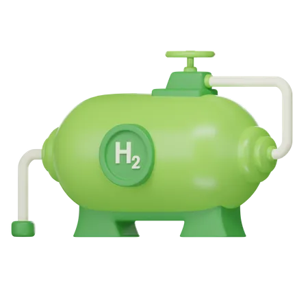 Hydrogen Fuel  3D Icon