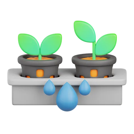 Hydroponic Gardening  3D Icon