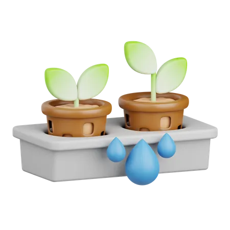 Hydroponic Gardening  3D Icon