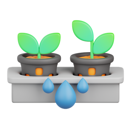 Hydroponic Gardening  3D Icon