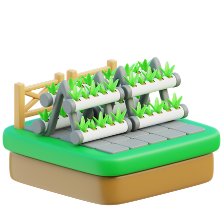 Hydroponisch  3D Icon