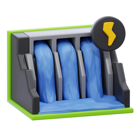 Hydropower  3D Icon