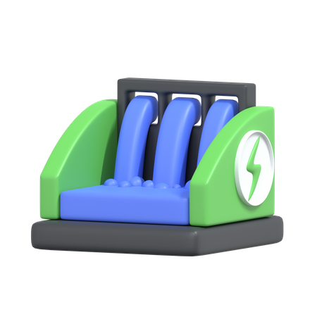 Hydropower  3D Icon