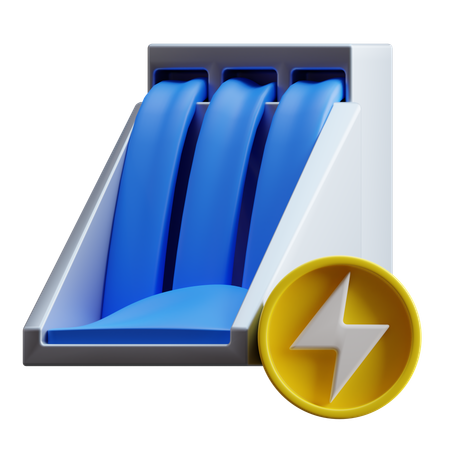 Hydropower  3D Icon