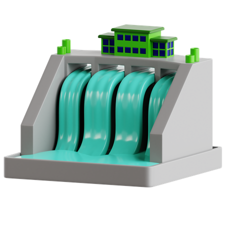 Hydropower  3D Icon