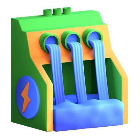 Hydropower  3D Icon