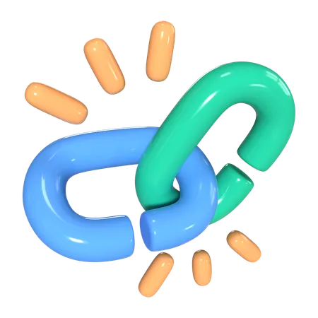 This Is Hyperlink 3 D Render Illustration Icon It Comes As A High Resolution PNG File Isolated On A Transparent Background The Available 3 D Model File Formats Include BLEND OBJ FBX And GLTF 3D Icon